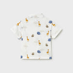 Camicia stampata animaletti neonato 