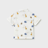 Camicia stampata animaletti neonato 