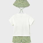 Completo in maglia 3 pezzi con cappello neonato 