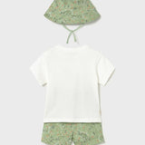 Completo in maglia 3 pezzi con cappello neonato 