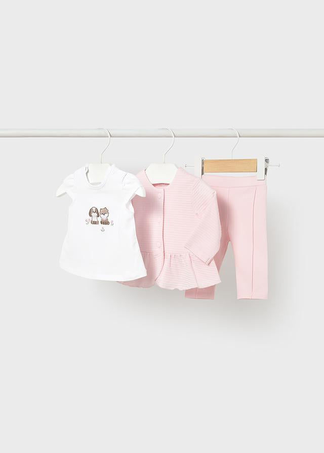 Completo 3 pezzi con giacca neonata 
