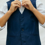 Gilet elegante in lino ragazzo 