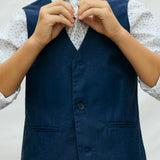 Gilet elegante in lino ragazzo 