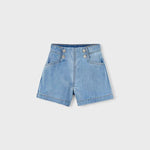 Bermuda denim fluido bambina 