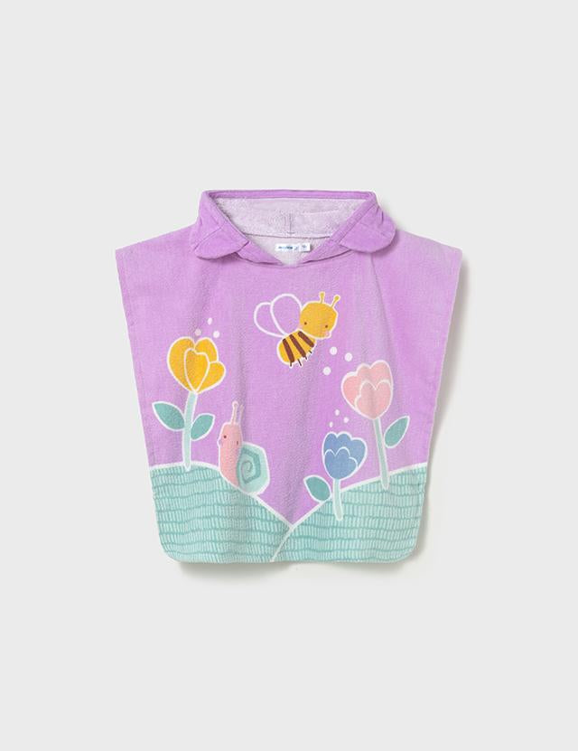 Asciugamano mare con cappuccio neonata 