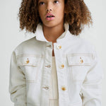 Giubbotto twill ragazza<BR/> 