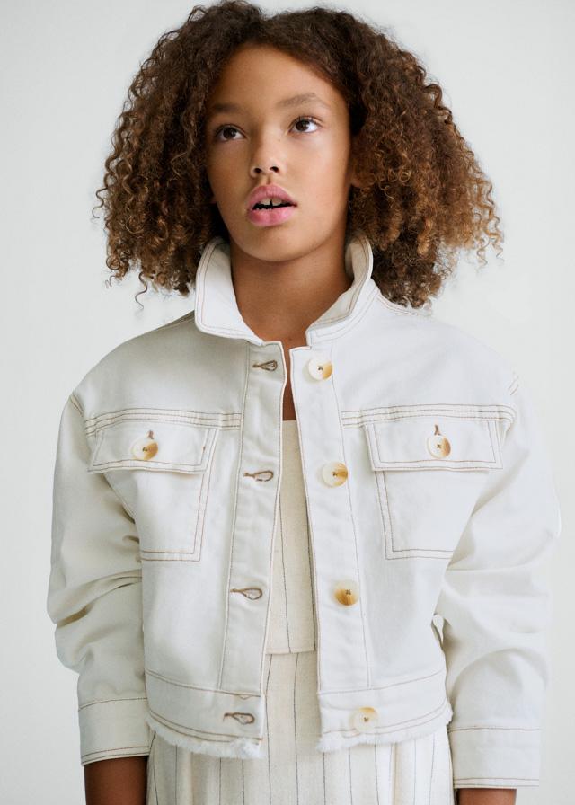 Giubbotto twill ragazza<BR/> 
