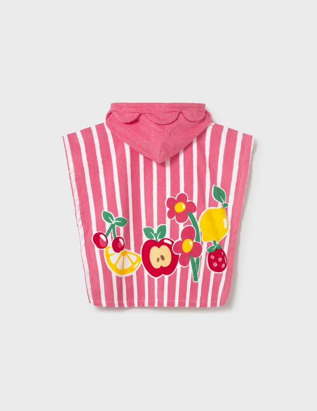 Asciugamano mare con cappuccio neonata 