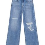 Jeans palazzo con rotture ragazza Guess 