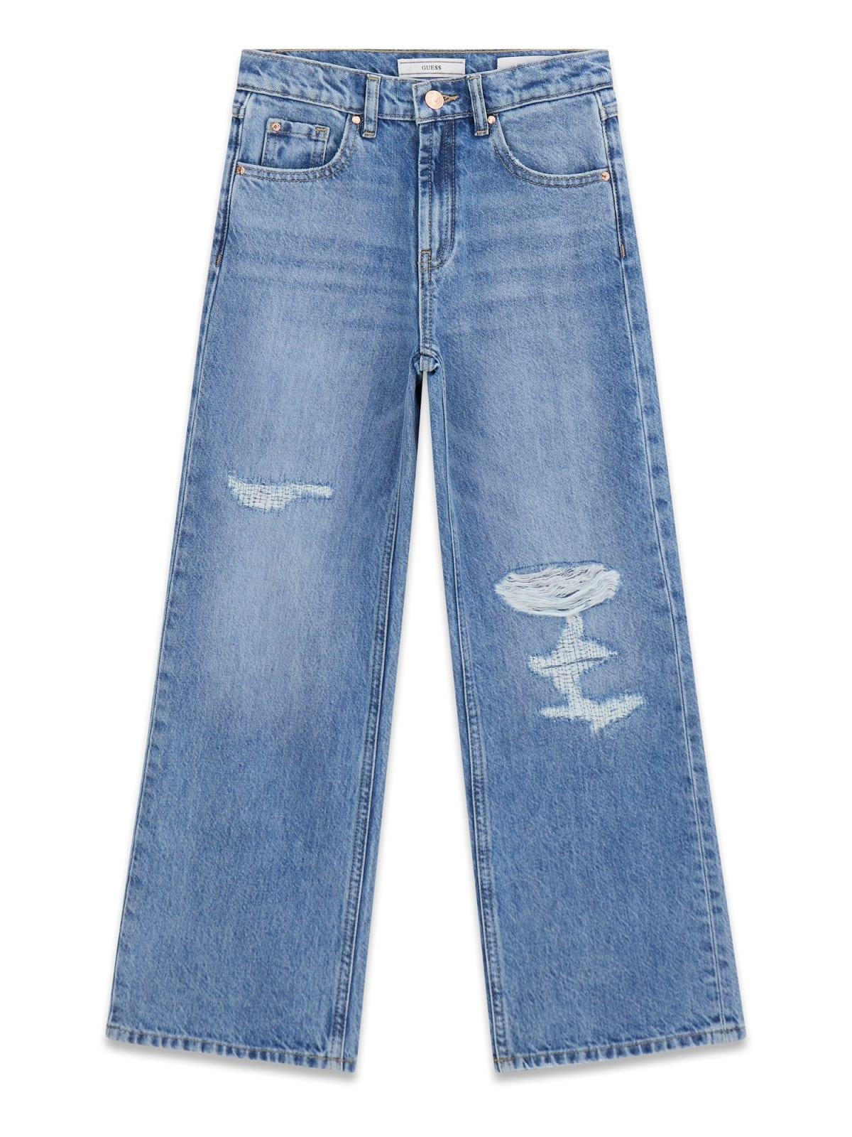 Jeans palazzo con rotture ragazza Guess 
