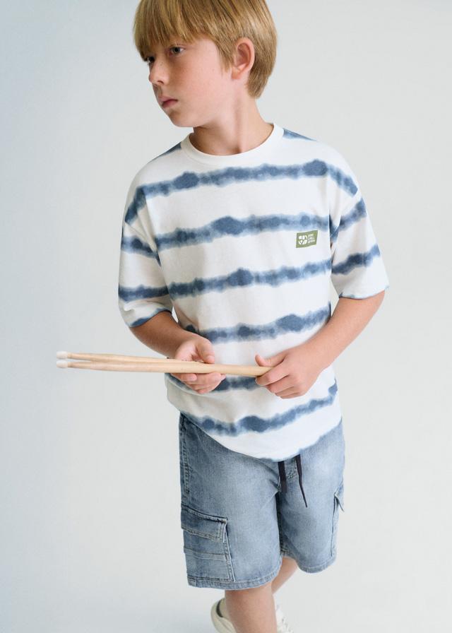 Bermuda cargo in denim ragazzo 
