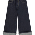 Jeans palazzo con risvolto ragazza Guess 