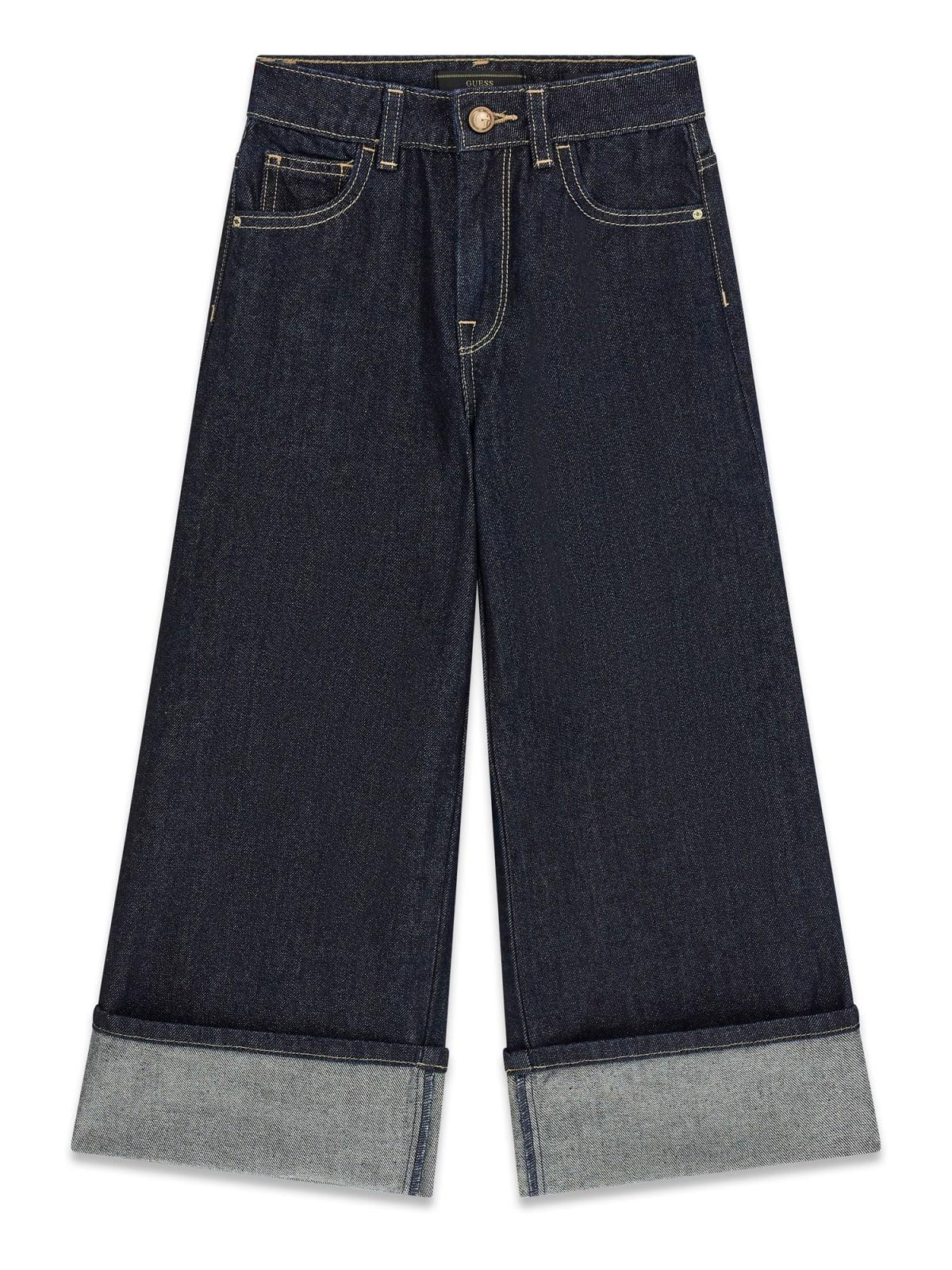 Jeans palazzo con risvolto ragazza Guess 