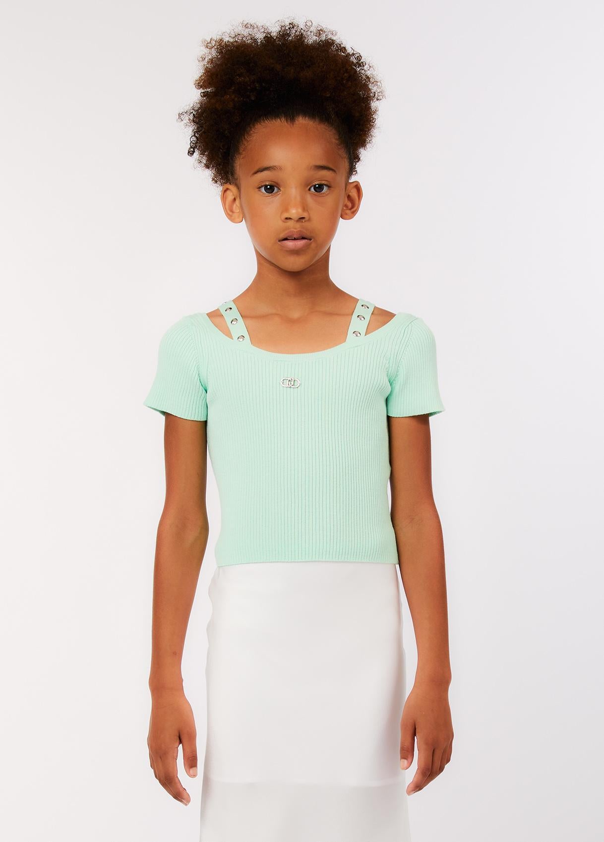 Top in maglina ragazza LiuJo 