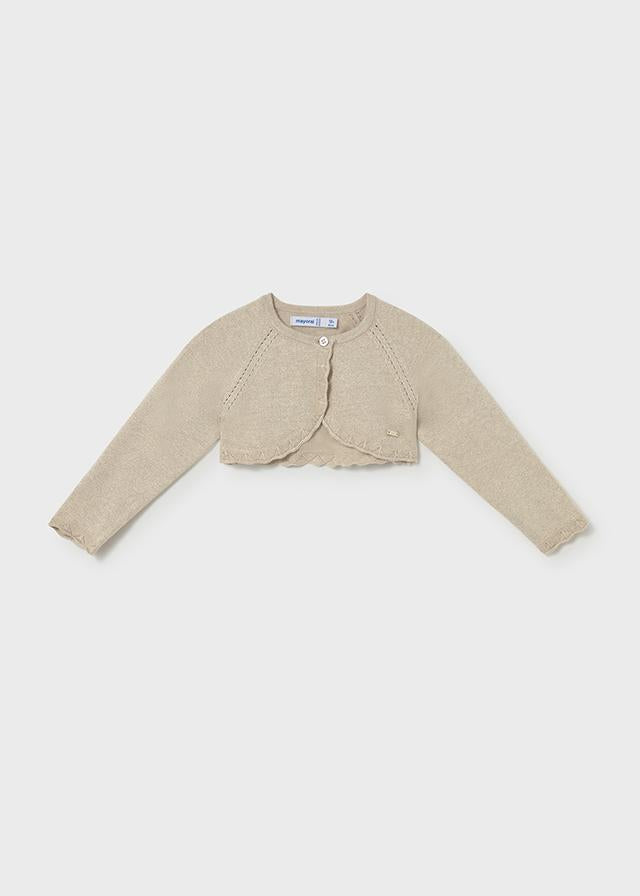Cardigan bolero basic tricot neonata 