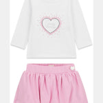 Completo T-Shirt+Gonna neonata Guess 