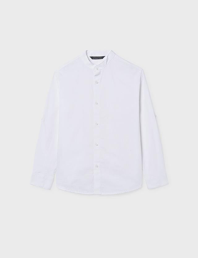 Camicia manica lunga colletto alla coreana ragazzo 