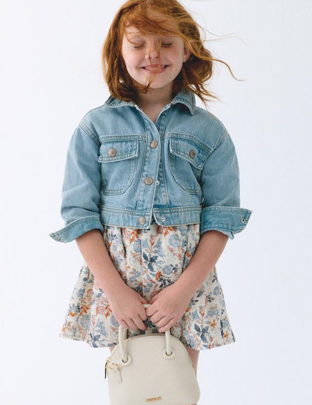 Giubbotto jeans bambina 