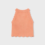 Top con collo all'americana bambina 