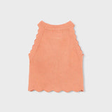 Top con collo all'americana bambina 