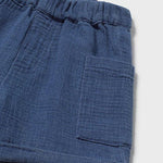 Bermuda bambula effetto jeans neonato 
