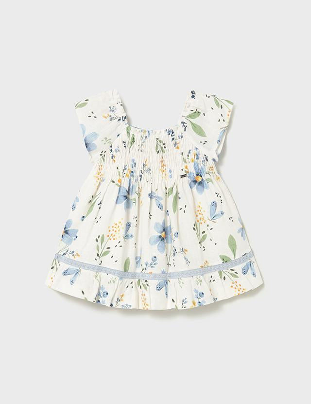 Vestito stampa floreale neonata 