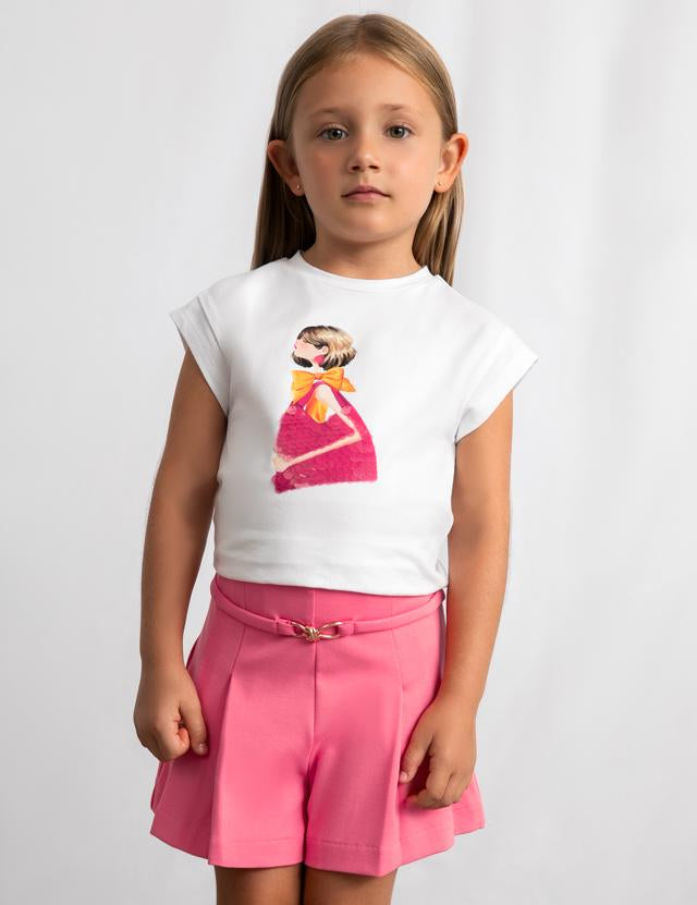 Pantaloncino punto roma bambina 