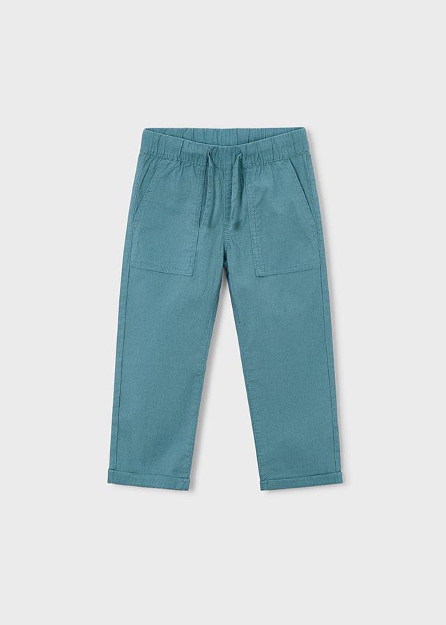Pantalone lungo jogger in lino bambino 