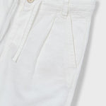 Pantalone lungo morbido chino in lino bambino 