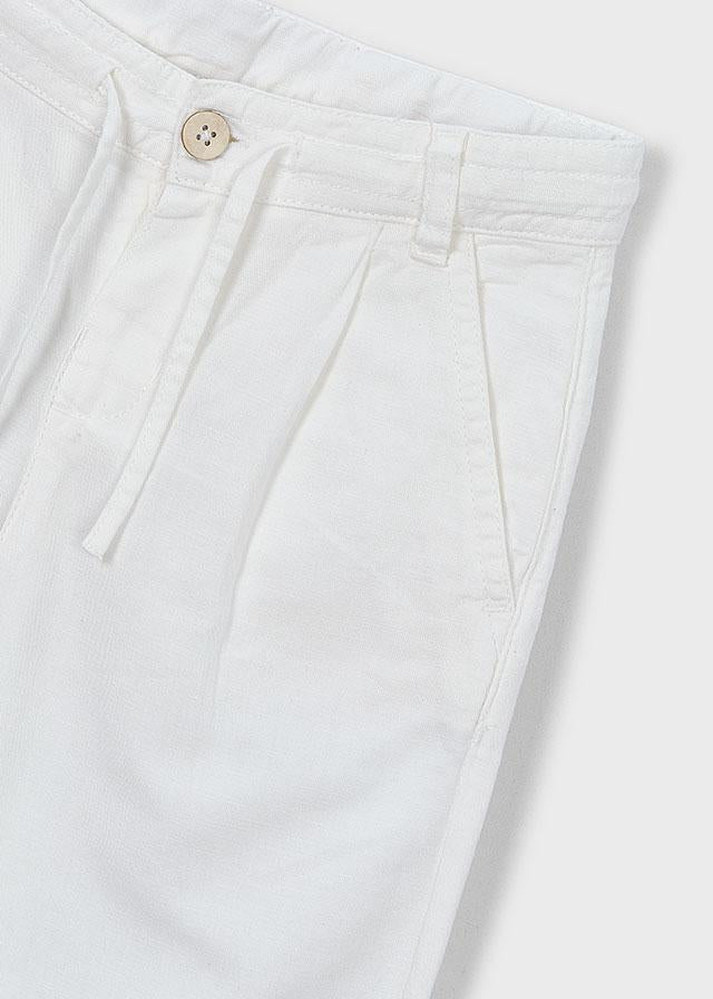 Pantalone lungo morbido chino in lino bambino 