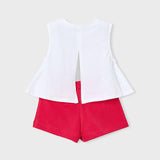 Completo short stamapato bambina 