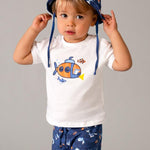 Completo in maglia 3 pezzi con cappello neonato 