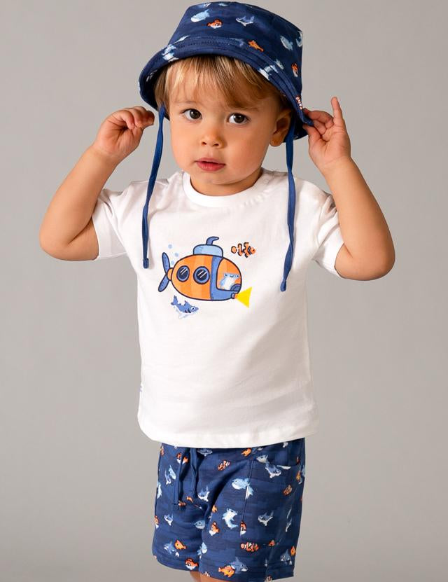 Completo in maglia 3 pezzi con cappello neonato 