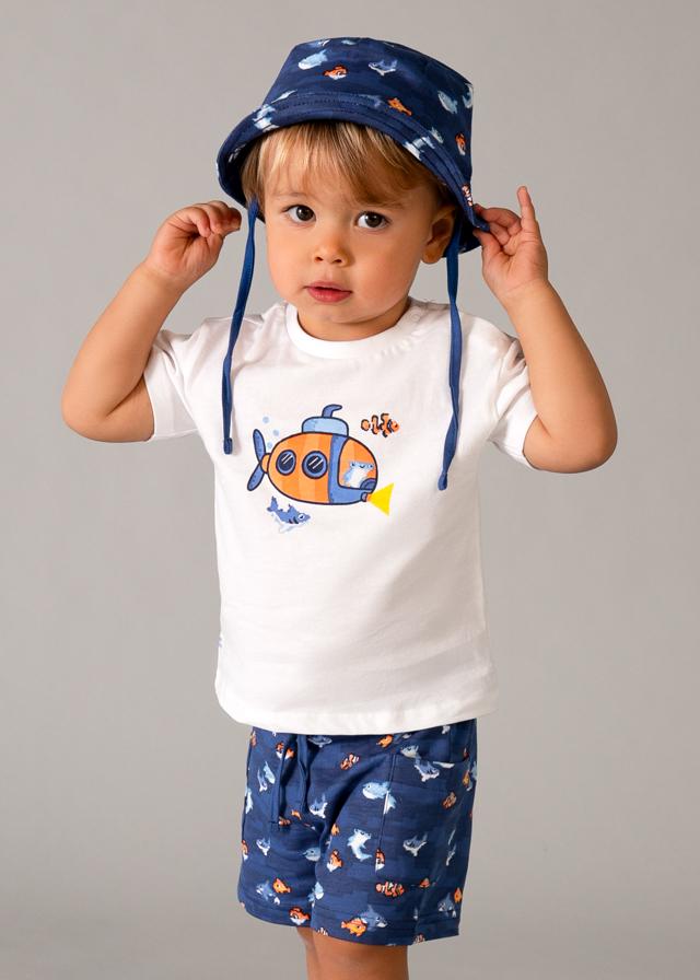 Completo in maglia 3 pezzi con cappello neonato 