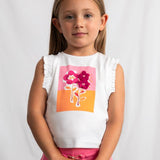 Canotta fiori bambina 