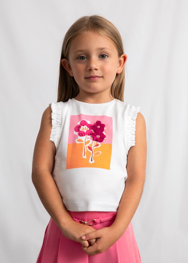 Canotta fiori bambina 