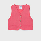 Gilet con bottoni ragazza 