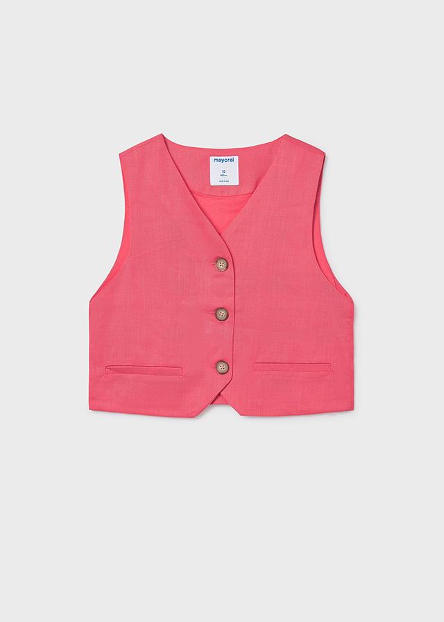 Gilet con bottoni ragazza 