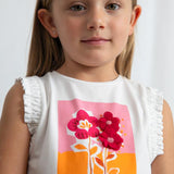 Canotta fiori bambina 