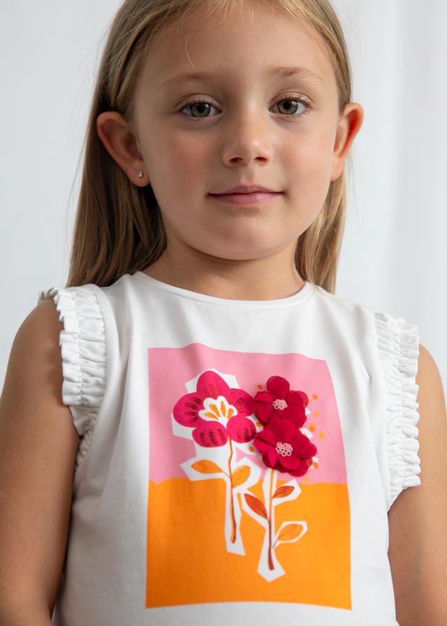 Canotta fiori bambina 