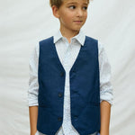 Gilet elegante in lino ragazzo 
