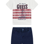 Completo t-shirt e bermuda neonato Guess 