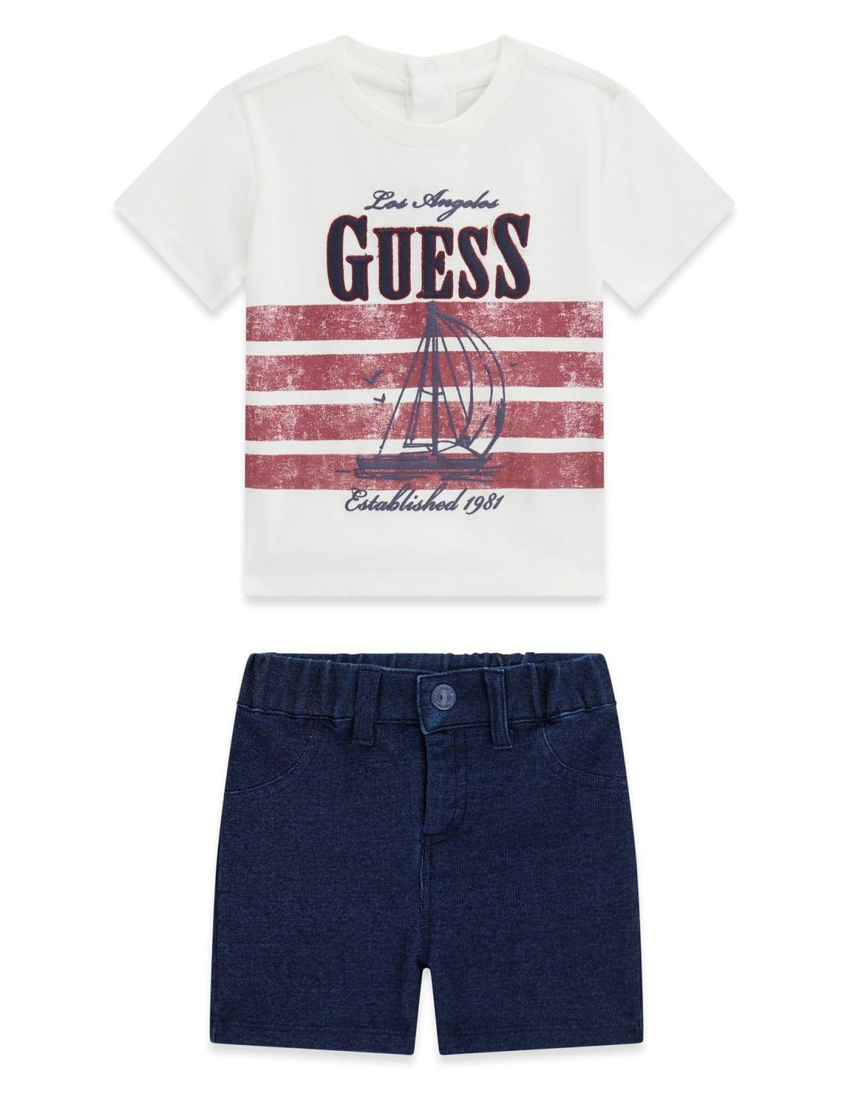 Completo t-shirt e bermuda neonato Guess 