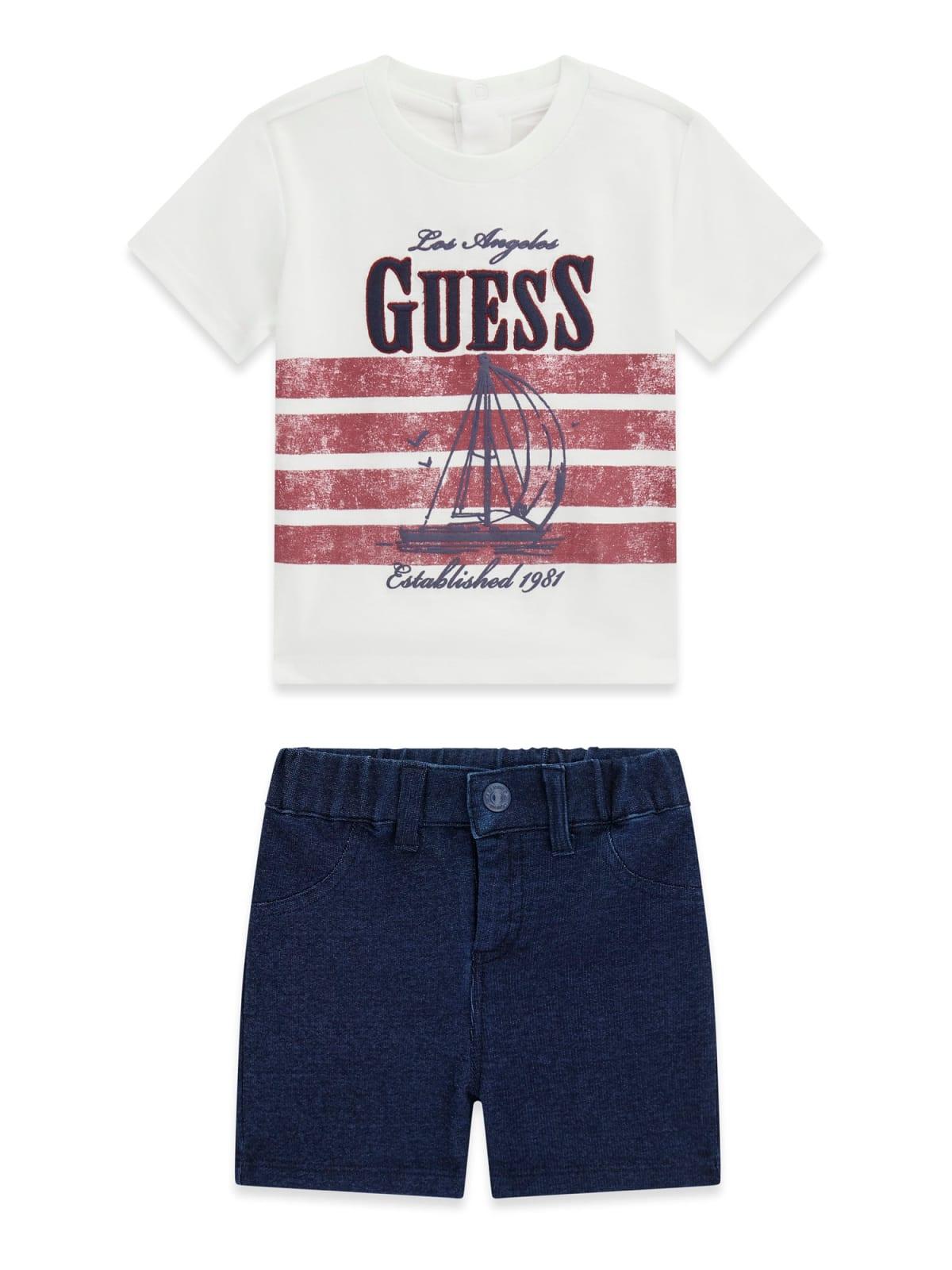 Completo t-shirt e bermuda neonato Guess 