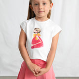 Maglietta stampata bambola bambina 