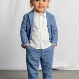 Pantalone lino elegante neonato 