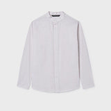 Camicia manica lunga colletto alla coreana ragazzo 