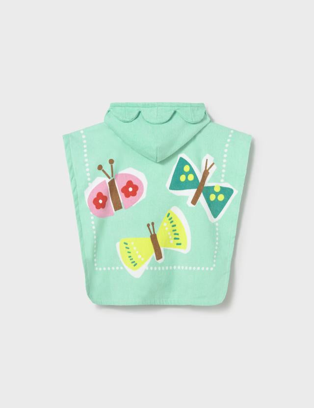 Asciugamano mare con cappuccio neonata 