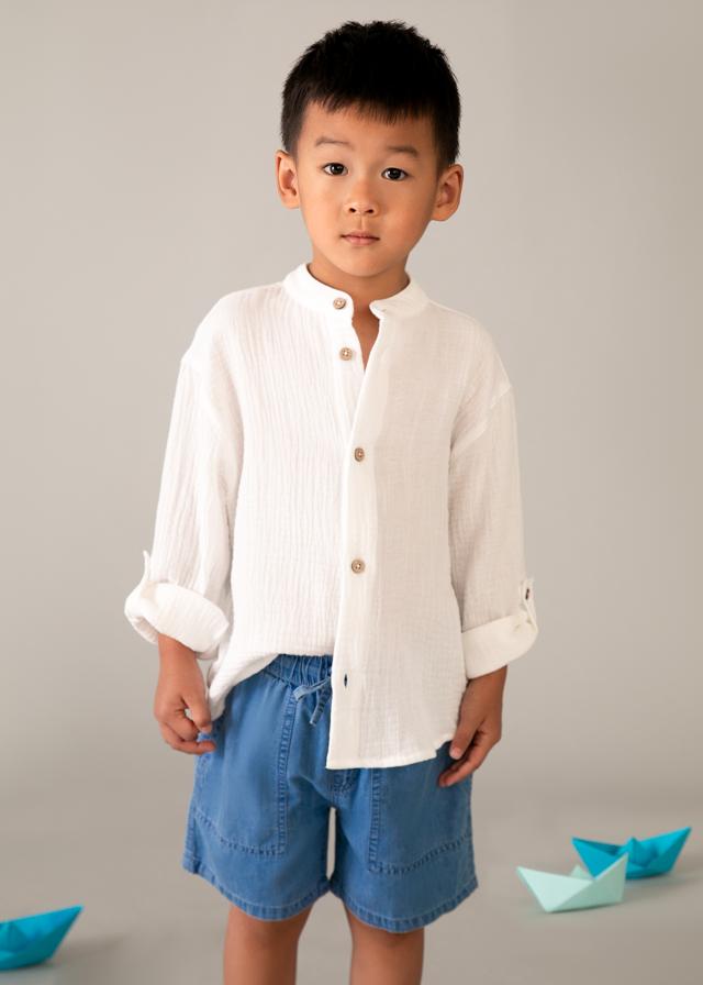 Bermuda jeans morbido bambino 