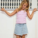 Gonna pantalone jeans ragazza 